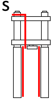 Układ S - trzy przewody z fabrycznym rozdzielaczem